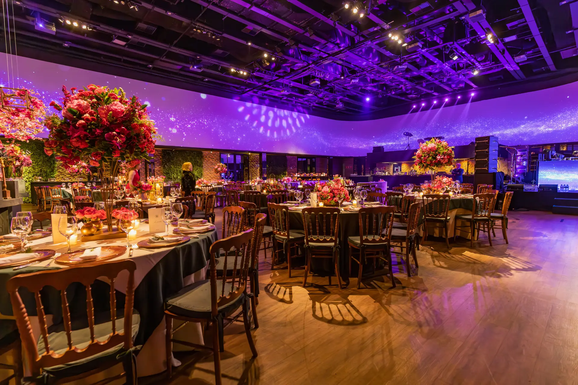 Colourful evening entertainment venue