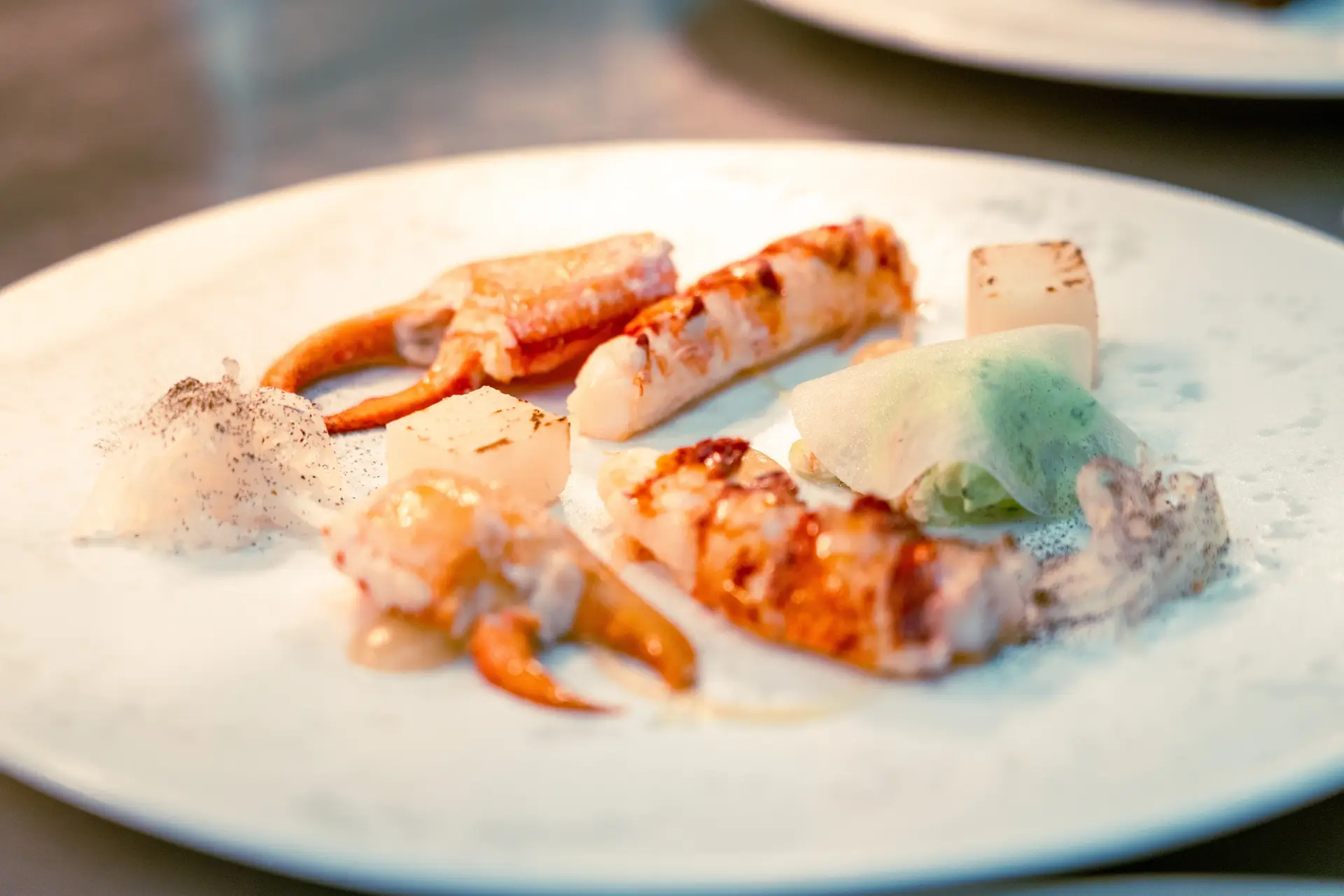 Refined seasonal dish presented on a contemporary plate
